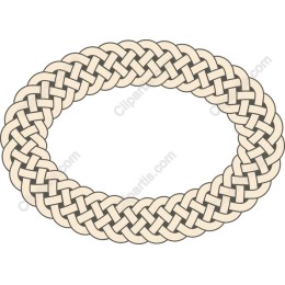 Elegant Braided Oval Frame