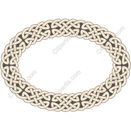 Celtic Knot Oval Frame