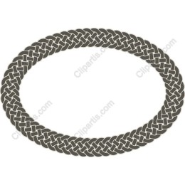 Oval Braided Frame