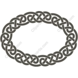 Celtic Knot Oval Frame