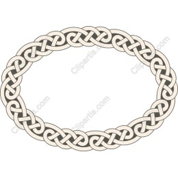 Celtic Knot Oval Frame