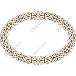Celtic Knot Oval Border