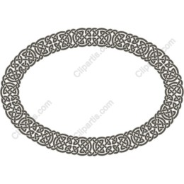 Celtic Knot Oval Frame