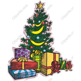 Whimsical Christmas Tree and Gifts