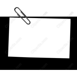 Elegant Paperclip with Blank Sheet