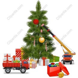 Festive Christmas with Toys and Tree