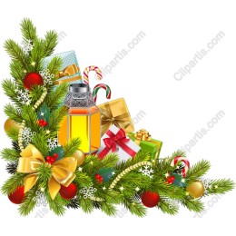 Festive Christmas Lantern and Gifts