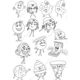 Hand-Drawn Food Characters Clipart Bundle