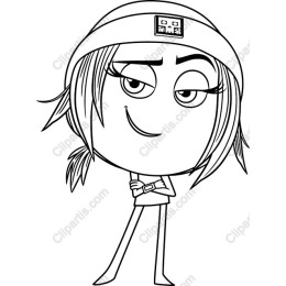 Confident Cartoon Character