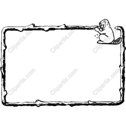 Whimsical Beaver Frame