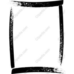 Black Brush Stroke Frame