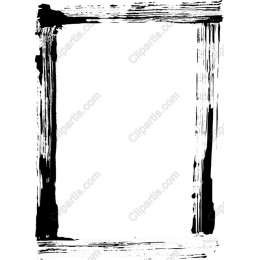 Hand-Painted Black and White Artistic Frame