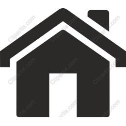 Minimalist Black House Icon
