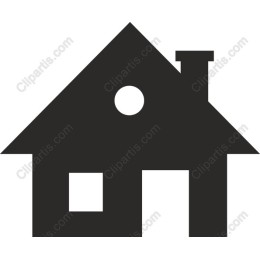 Charming Black House Icon