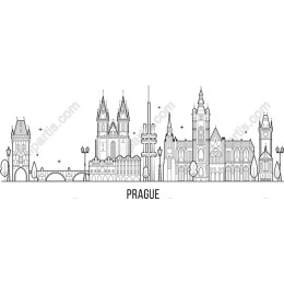 Prague Skyline
