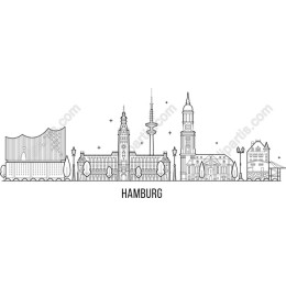 Hamburg Architectural Skyline