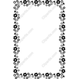 Elegant Floral Border