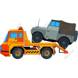 Vibrant Tow Truck