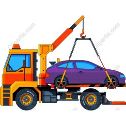 Vibrant Tow Truck