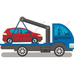Tow Truck with Red Car