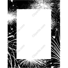 Dazzling Fireworks Frame