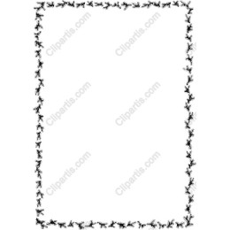 Elegant Black Floral Frame