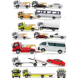 Tow Trucks and Rescue Vehicles Bundle