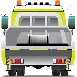 Vibrant Tow Truck