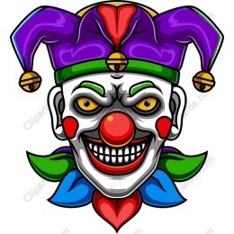 Vibrant Jester Clown