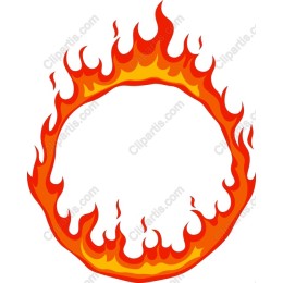 Vibrant Flame Circle