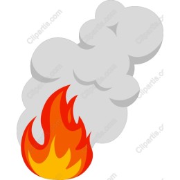 Vibrant Flame and Smoke