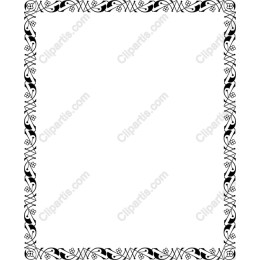 Black and White Decorative Border