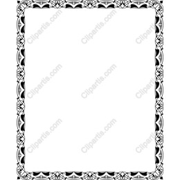 Elegant Black and White Decorative Frame