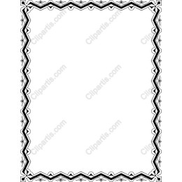 Black and White Decorative Frame