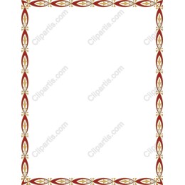 Elegant Vintage Floral Border
