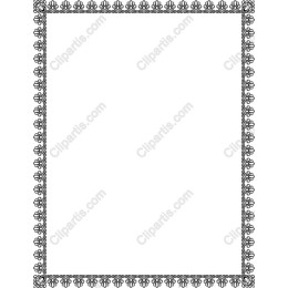 Elegant Decorative Floral Border