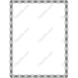 Elegant Floral Decorative Border
