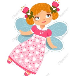 Little Fairy with Heart Pattern Dress