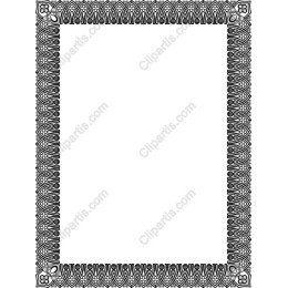 Black and White Decorative Frame