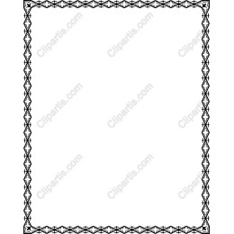 Intricate Black and White Decorative Frame