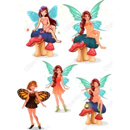 Fairy Set - Whimsical Clipart Bundle