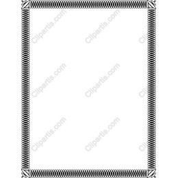 Black Spiral Border