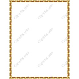 Elegant Gold Chain Frame