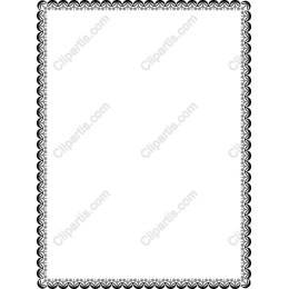 Elegant Black and White Ornamental Border