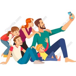 Joyful Family Selfie