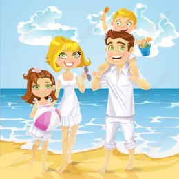 Summer Family Beach