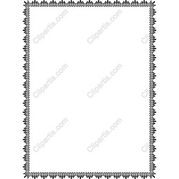 Elegant Black and White Decorative Border