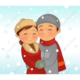 Winter Love Couple