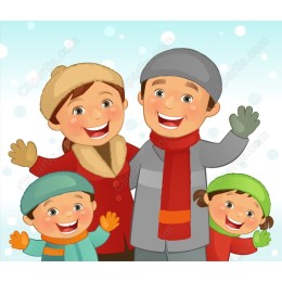 Joyful Family Winter
