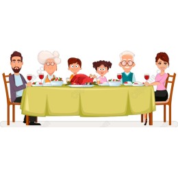 Family Feast at the Table